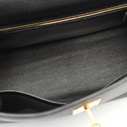 Hermes Handbag Kelly 32 Black Leather Kelly 32 Black Ladies a