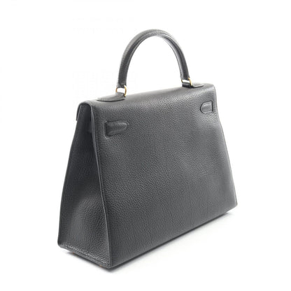 Hermes Handbag Kelly 32 Black Leather Kelly 32 Black Ladies a