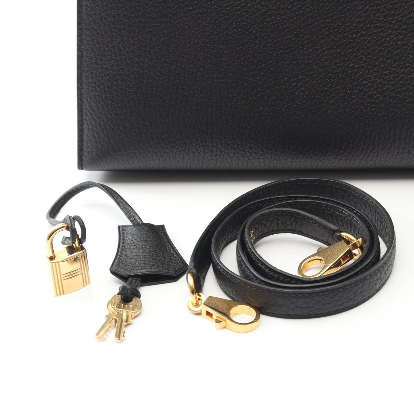 Hermes Handbag Kelly 32 Black Leather Kelly 32 Black Ladies a