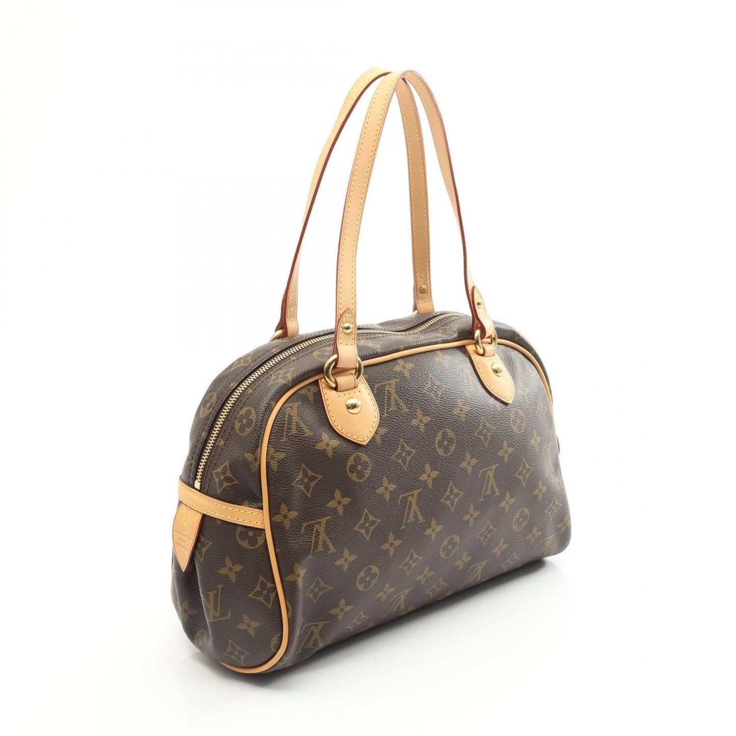 Louis Vuitton Shoulder Bag Montorgueil PM M95565 PVC Coated Canvas Leather