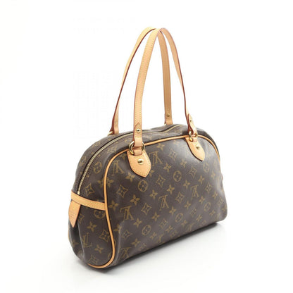 Louis Vuitton Shoulder Bag Montorgueil PM M95565 PVC Coated Canvas Leather