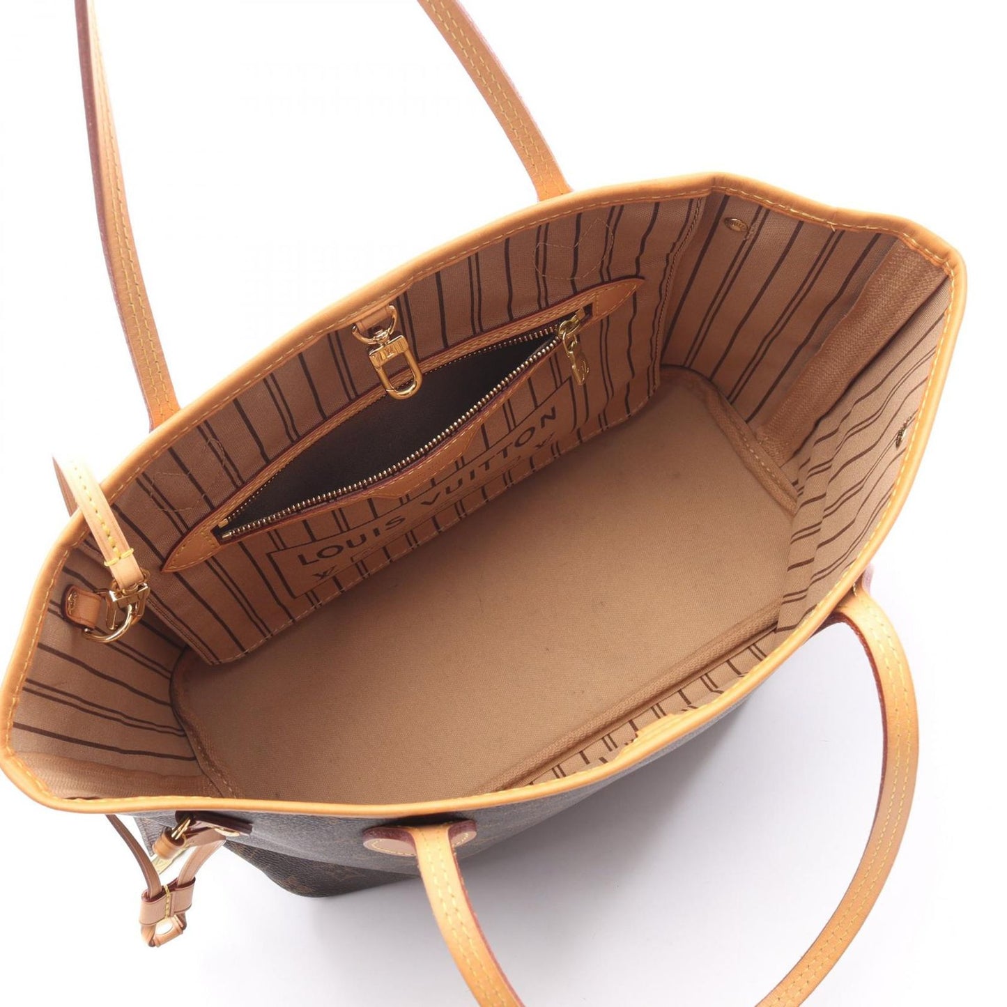 Louis Vuitton Tote Bag Neverfull PM Monogram M41000 PVC Coated Canvas Leather