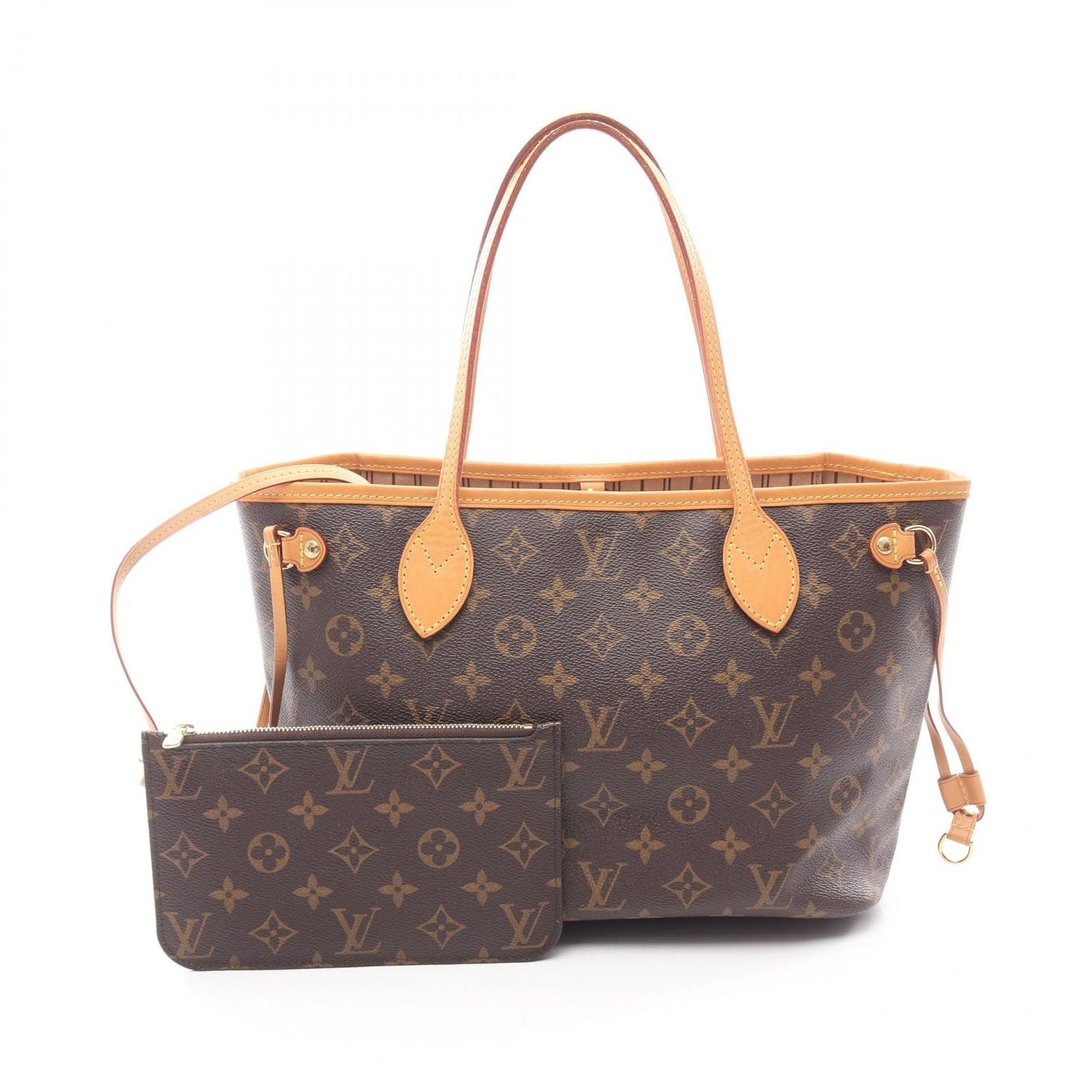 Louis Vuitton Tote Bag Neverfull PM Monogram M41000 PVC Coated Canvas Leather