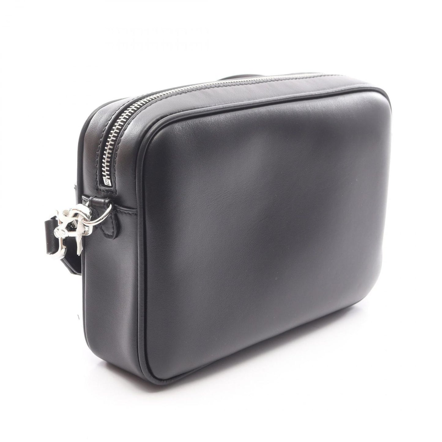 Fendi Shoulder Bag Square Ff Camera Case Zucca 7m0286ajf0f0gxn Black PVC Coated