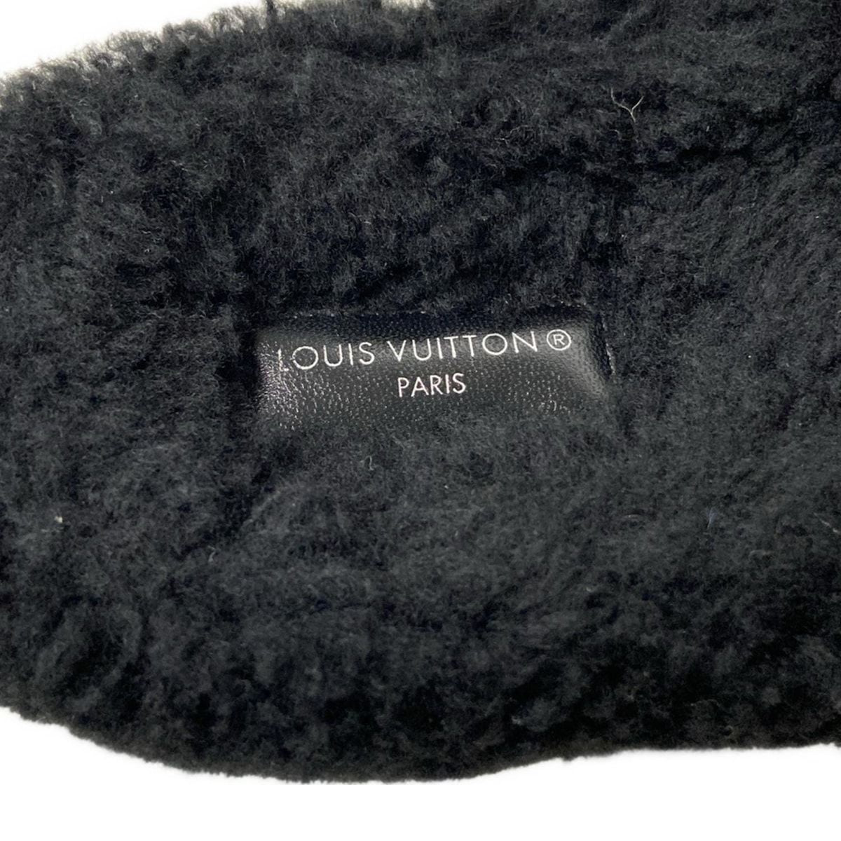 Louis Vuitton Sandals 41 Men's Paseo Line Mule Black X Ivory