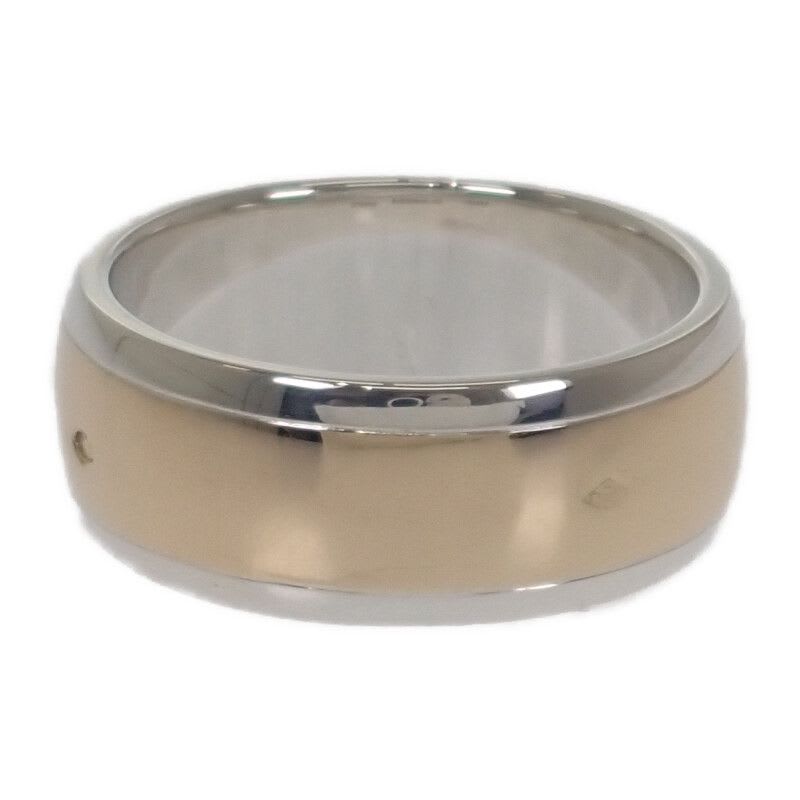 Hermes H Logo No 15 Ring Silver 925 18K Yellow Gold Womens Mens