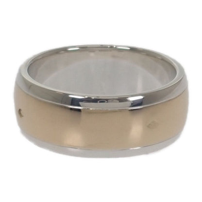 Hermes H Logo No 15 Ring Silver 925 18K Yellow Gold Womens Mens