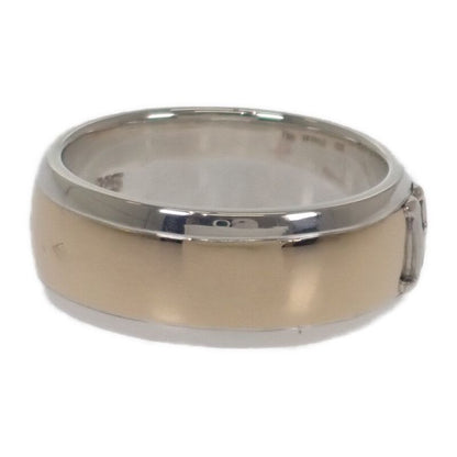 Hermes H Logo No 15 Ring Silver 925 18K Yellow Gold Womens Mens