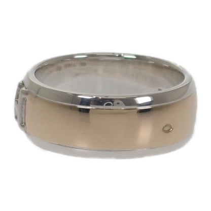 Hermes H Logo No 15 Ring Silver 925 18K Yellow Gold Womens Mens