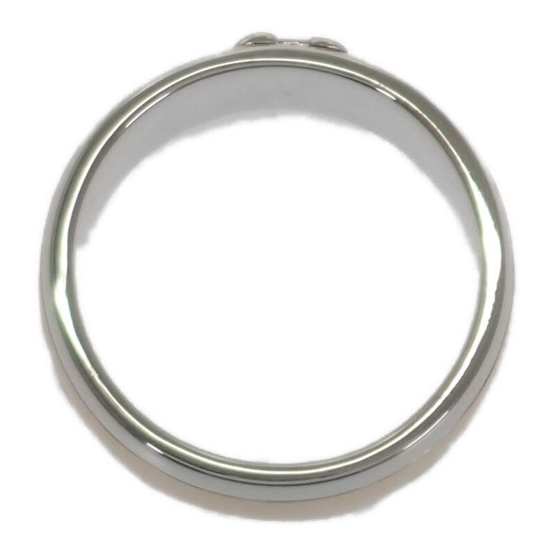 Hermes H Logo No 15 Ring Silver 925 18K Yellow Gold Womens Mens