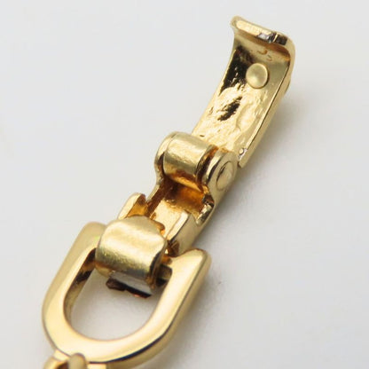 Christian Dior Bracelet CD Logo Metal Gold Plated GP Accessories Ladies Women