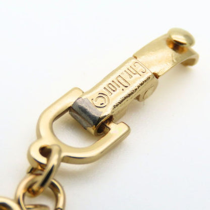 Christian Dior Bracelet CD Logo Metal Gold Plated GP Accessories Ladies Women