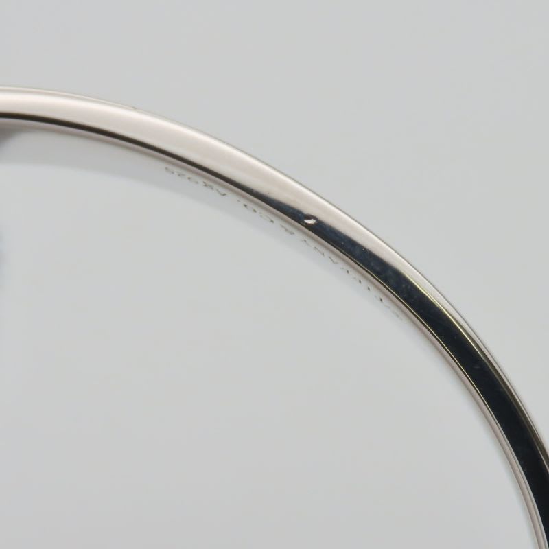 Tiffany & Co Bracelet Narrow Cuff Return to Silver 925 Diamond Approx 31.7