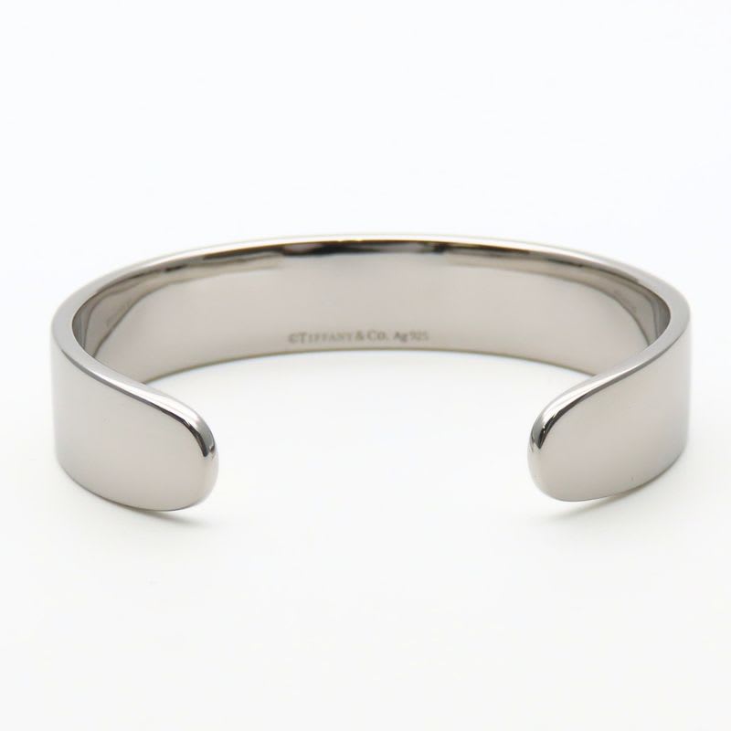 Tiffany & Co Bracelet Narrow Cuff Return to Silver 925 Diamond Approx 31.7