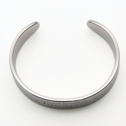 Tiffany & Co Bracelet Narrow Cuff Return to Silver 925 Diamond Approx 31.7