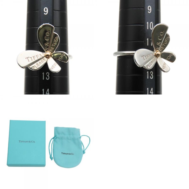 Tiffany & Co Ring ・ring Return to Bugs Butterfly Silver 925 18k Approx 3.0g