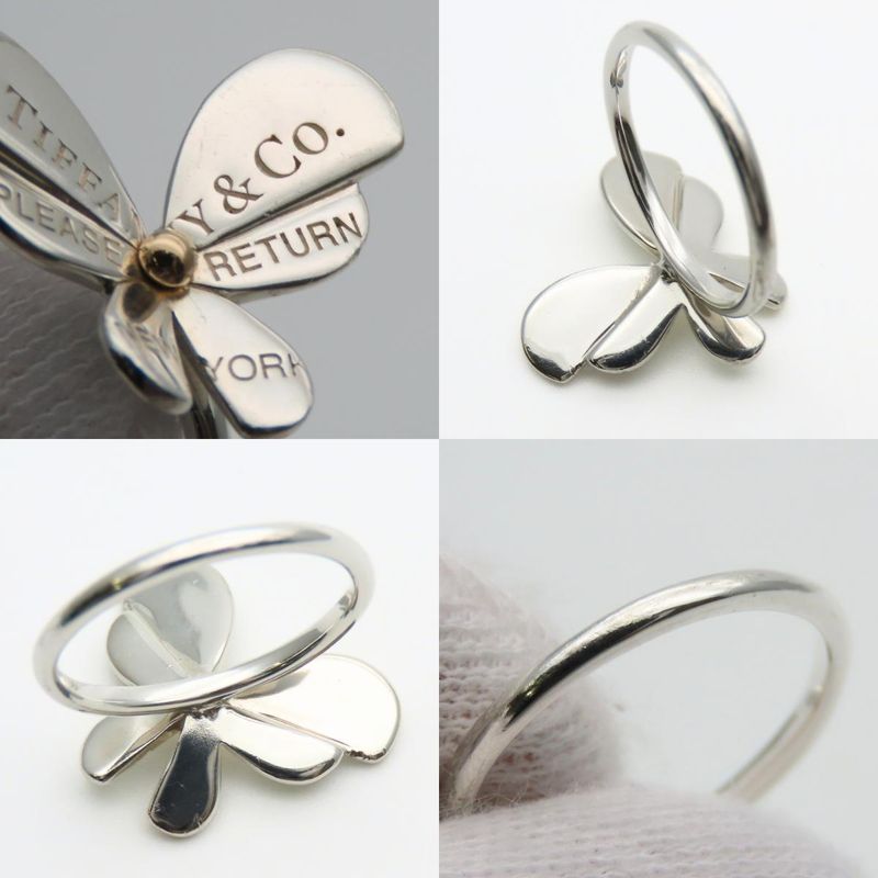 Tiffany & Co Ring ・ring Return to Bugs Butterfly Silver 925 18k Approx 3.0g