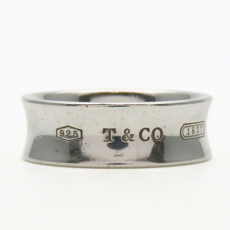 Tiffany & Co Ring ・ring 1837 Silver 925 Approx 5.7g Silver Accessory Medium 7mm