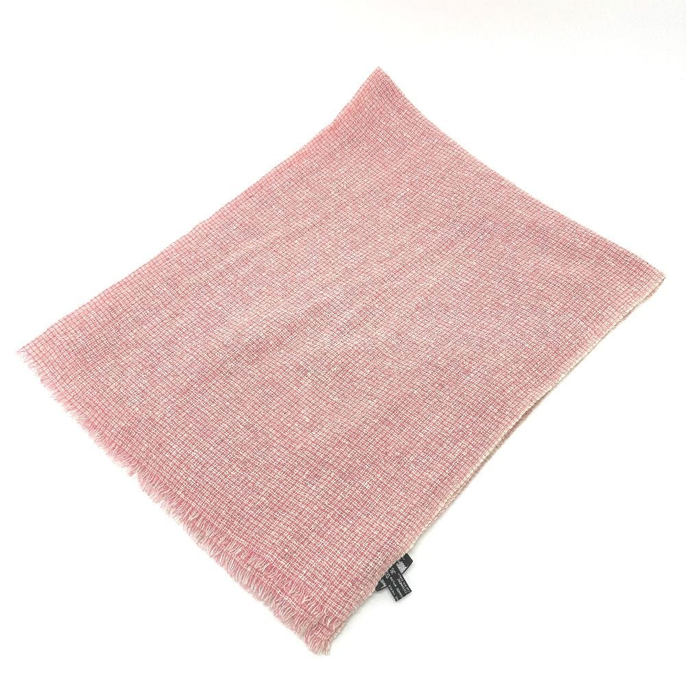 Chanel Stole Cocomark Wool Pink