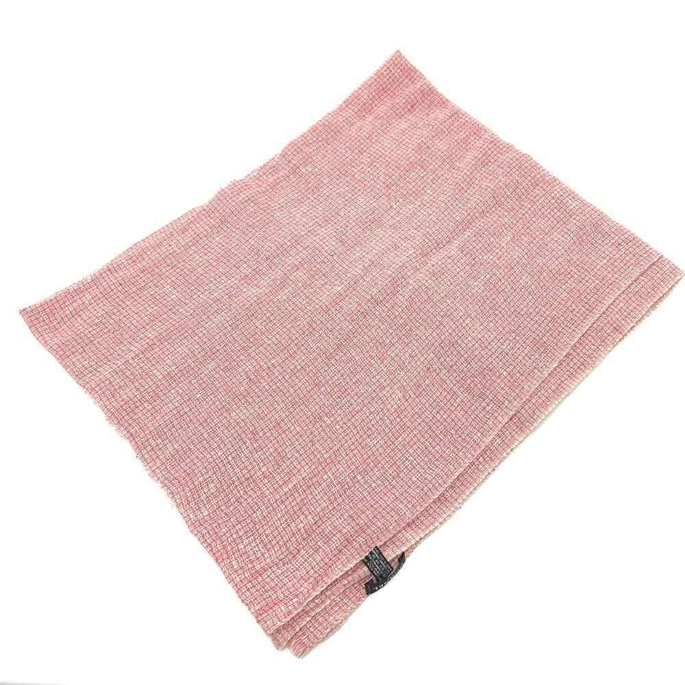 Chanel Stole Cocomark Wool Pink