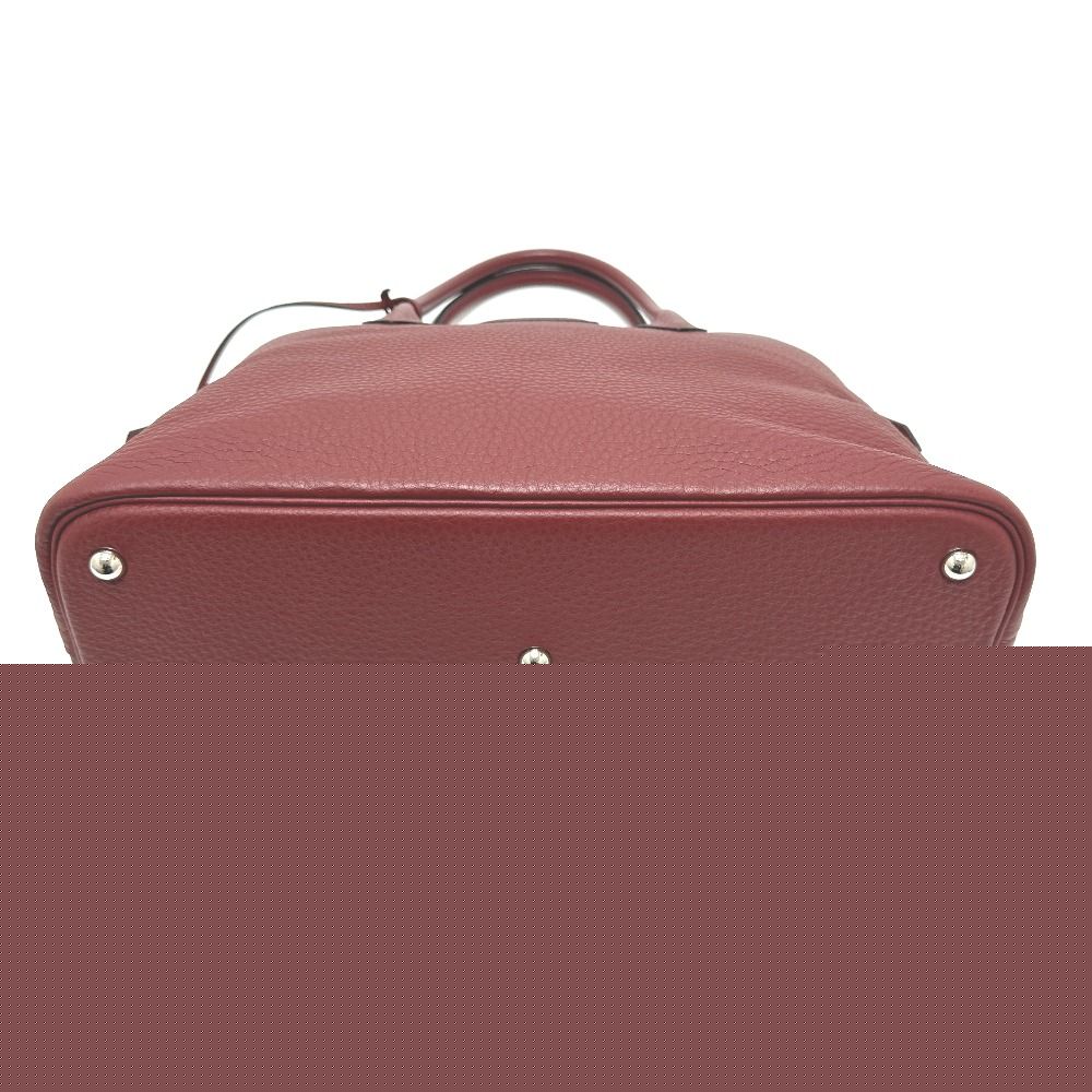 Hermes Handbag Bolide 35 Taurillon Clemence Rouge Ash Svhardware Red