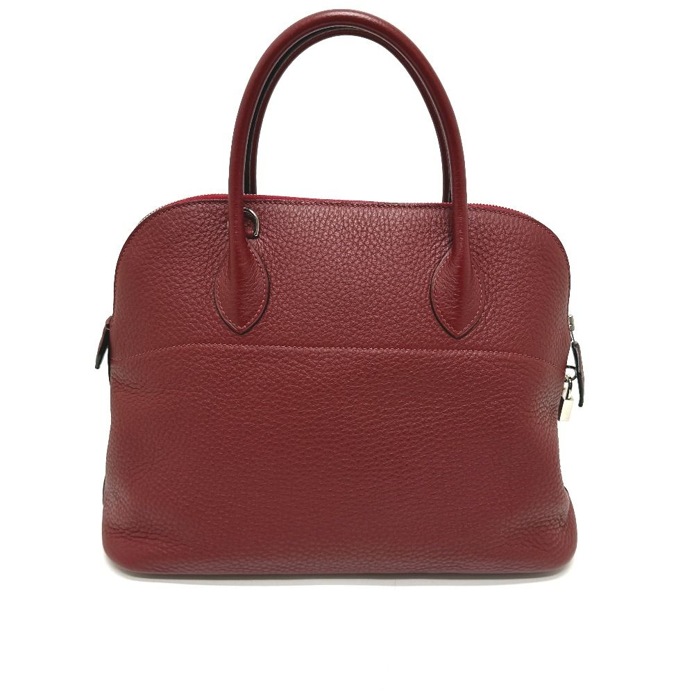 Hermes Handbag Bolide 35 Taurillon Clemence Rouge Ash Svhardware Red