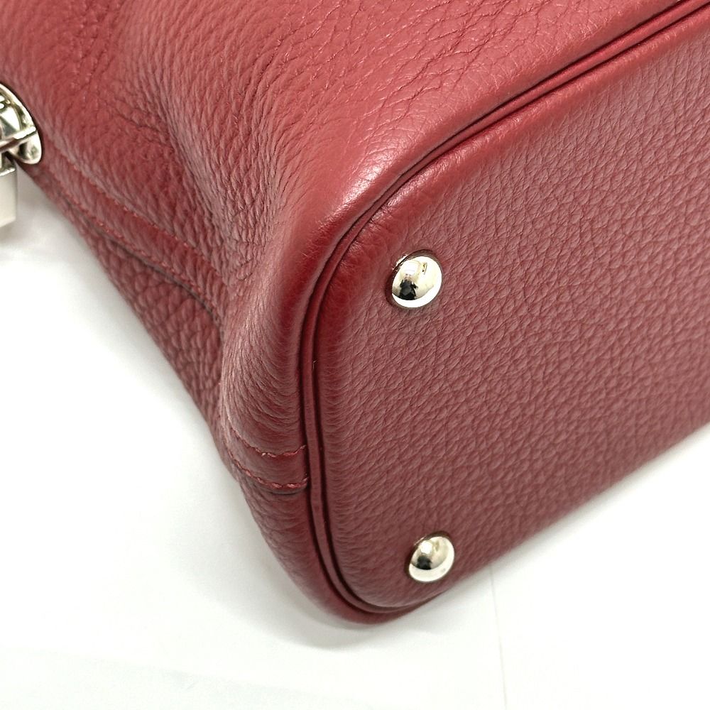 Hermes Handbag Bolide 35 Taurillon Clemence Rouge Ash Svhardware Red