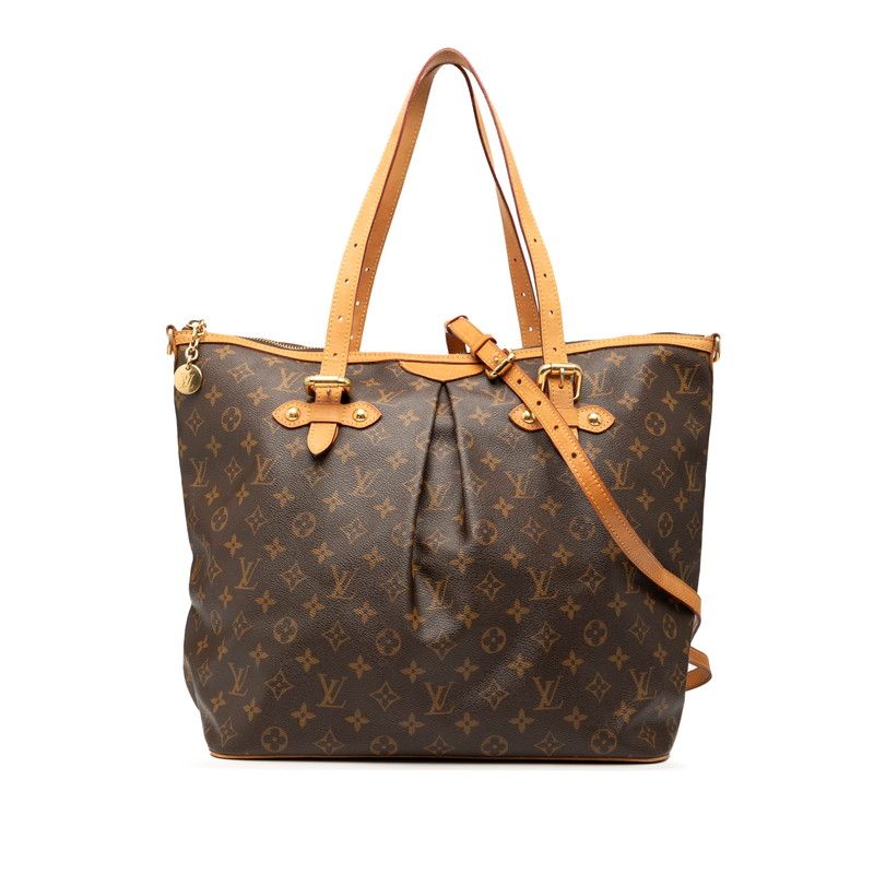 Louis Vuitton Monogram Palermo GM Tote Bag Shoulder Bag 2way M40146 Brown PVC