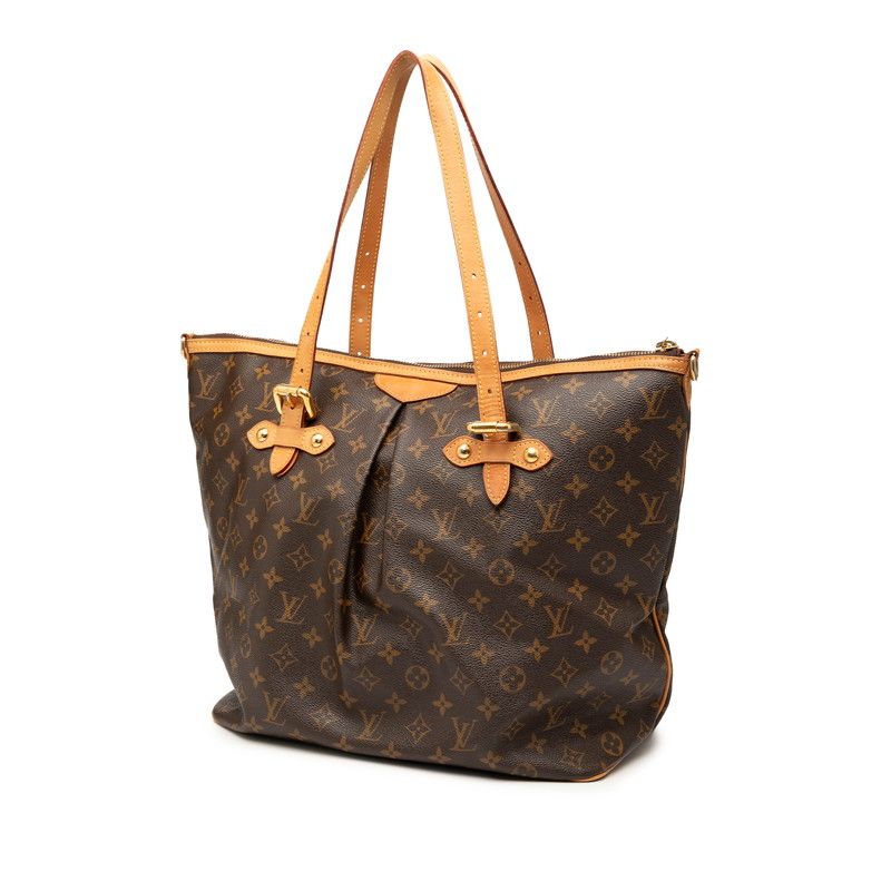 Louis Vuitton Monogram Palermo GM Tote Bag Shoulder Bag 2way M40146 Brown PVC