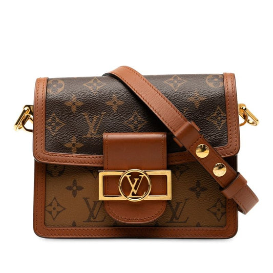 Louis Vuitton Monogram Reverse Dauphine Mini Crossbody Shoulder Bag M45959