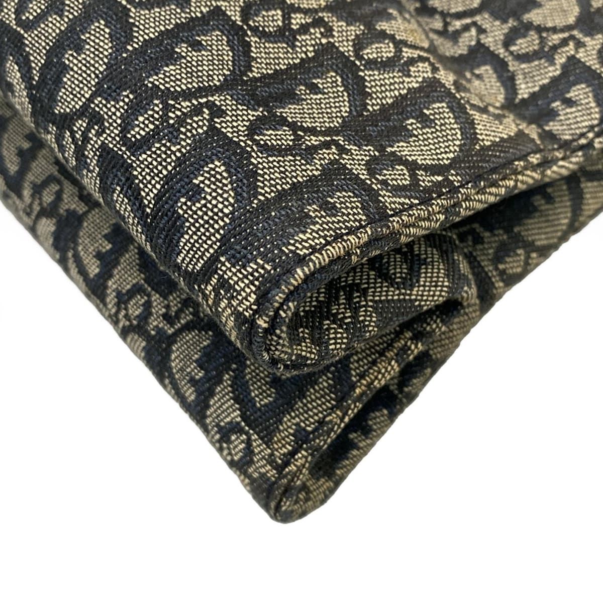 Dior/christiandior Tote Bag Trotter Navy X Ivory X Black Leather