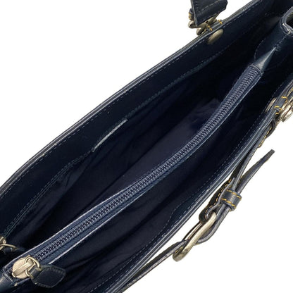 Dior/christiandior Tote Bag Trotter Navy X Ivory X Black Leather