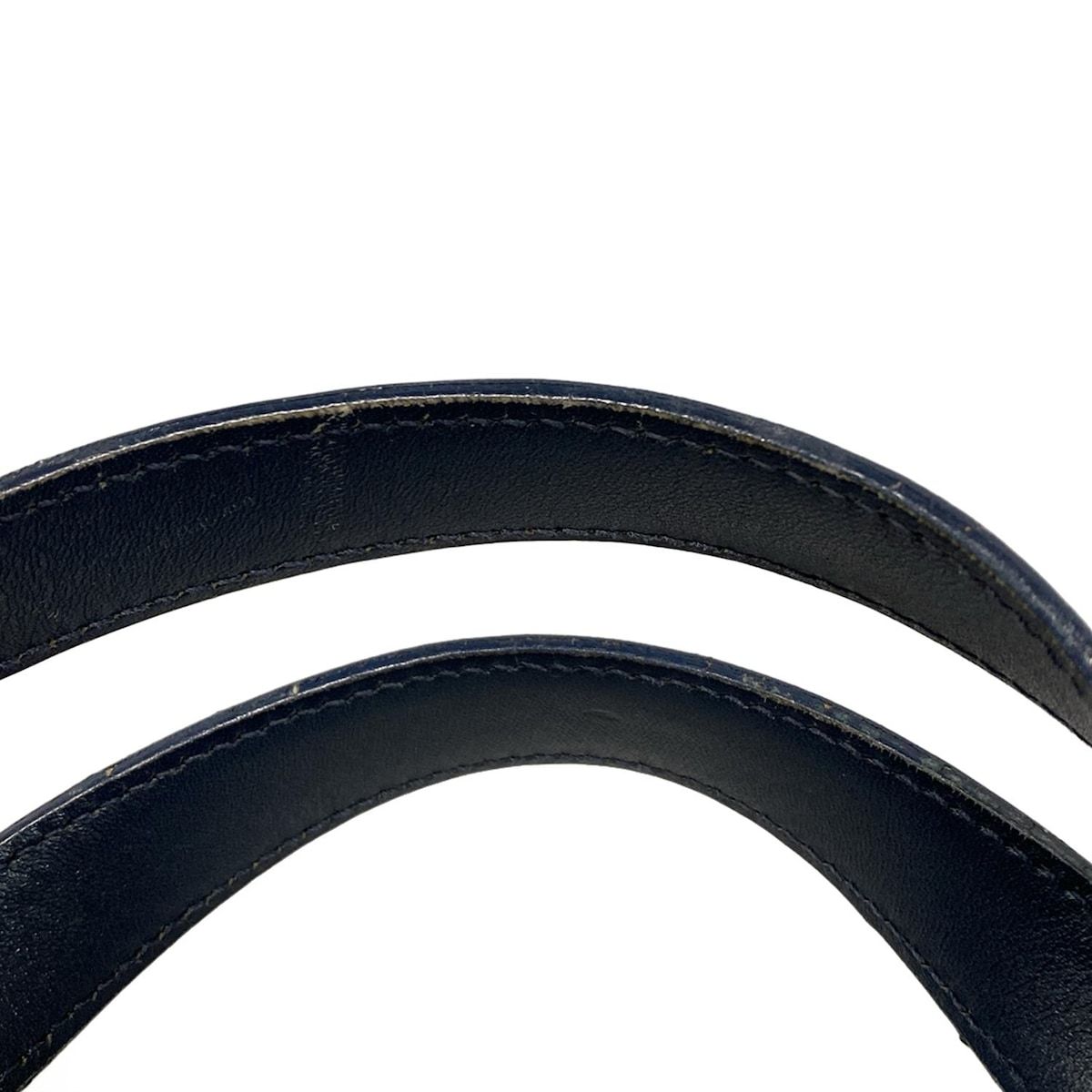 Dior/christiandior Tote Bag Trotter Navy X Ivory X Black Leather