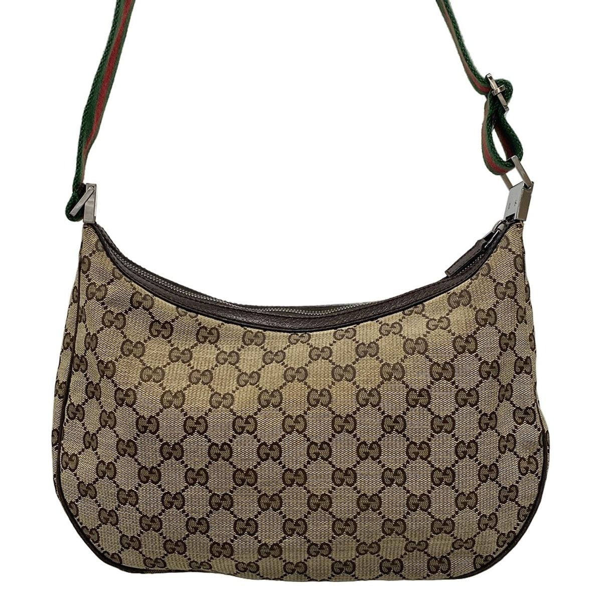 Gucci Shoulder Bag GG Pattern Sherry (web) 122790 Beige X Dark Brown X Multi