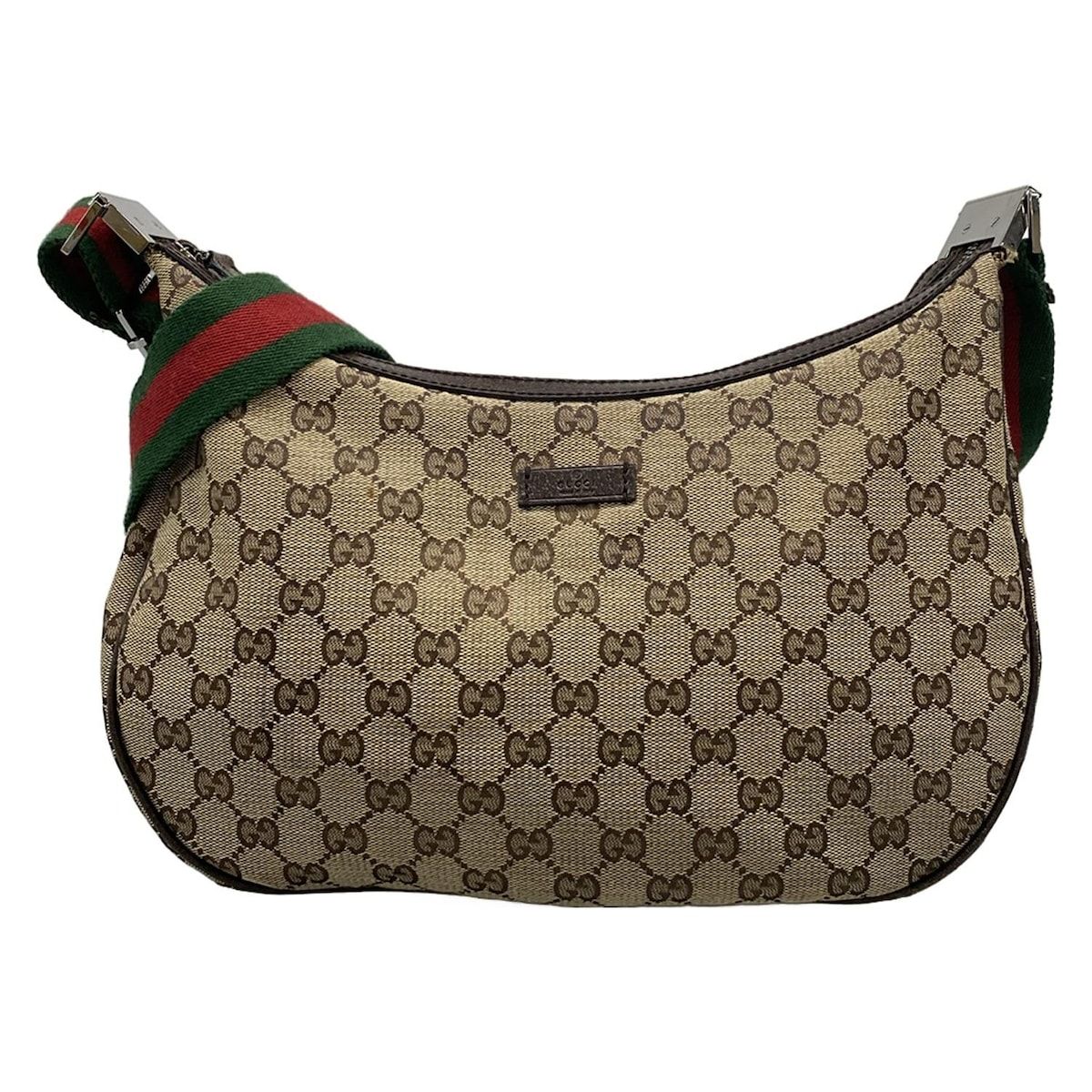 Gucci Shoulder Bag GG Pattern Sherry (web) 122790 Beige X Dark Brown X Multi