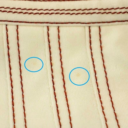 Hermes Pleated Skirt Knee Length Light Hand Stitching Skirt 38 Ivory G