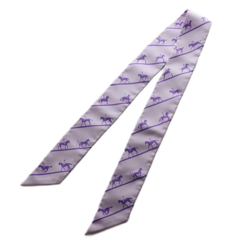 Hermes Twilly le Allure Scarf Silk Purple SS • OS