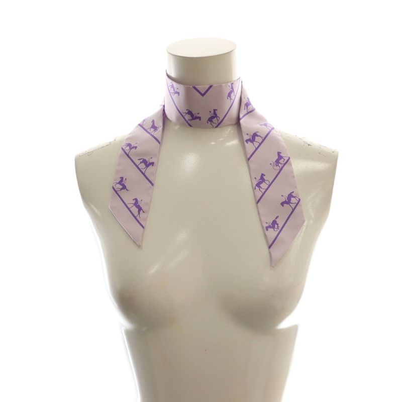 Hermes Twilly le Allure Scarf Silk Purple SS • OS