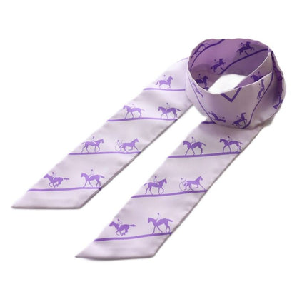 Hermes Twilly le Allure Scarf Silk Purple SS • OS