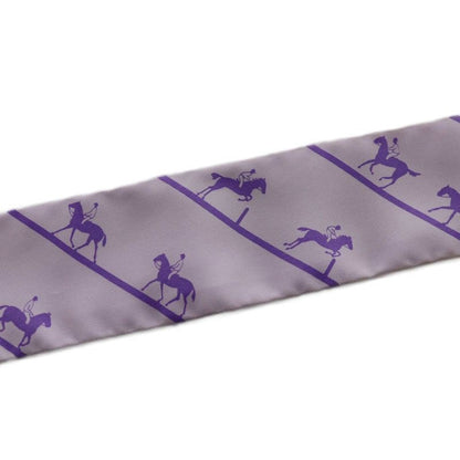 Hermes Twilly le Allure Scarf Silk Purple SS • OS