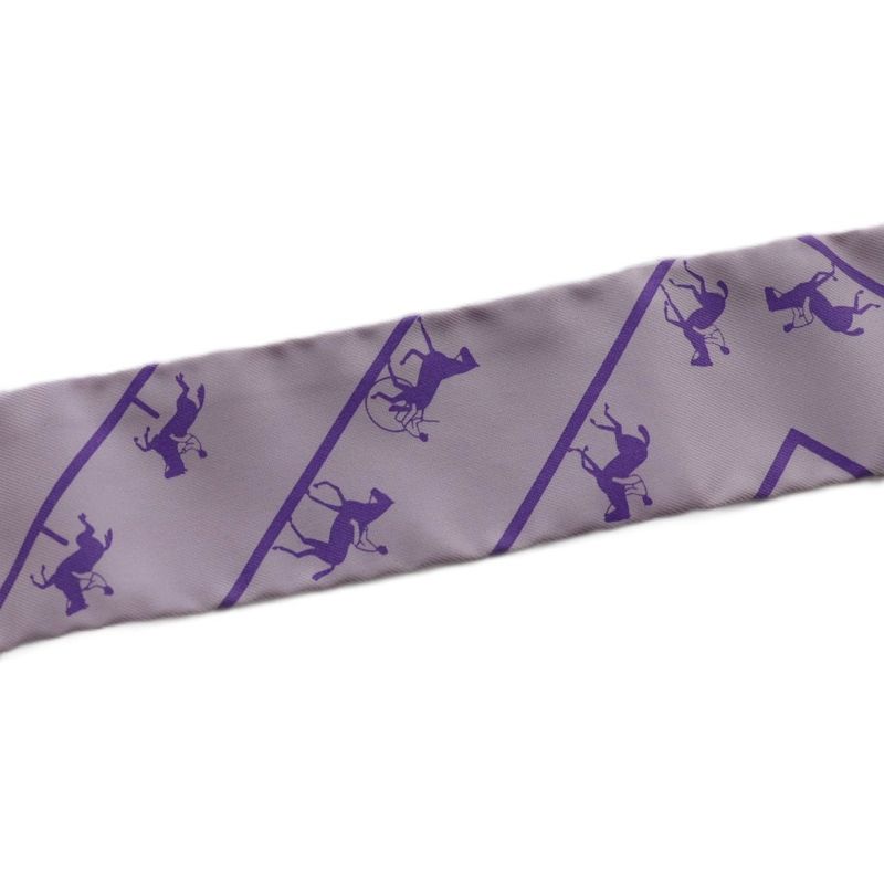 Hermes Twilly le Allure Scarf Silk Purple SS • OS