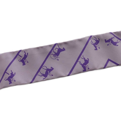 Hermes Twilly le Allure Scarf Silk Purple SS • OS