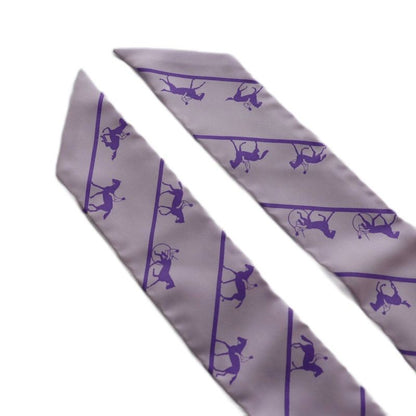 Hermes Twilly le Allure Scarf Silk Purple SS • OS