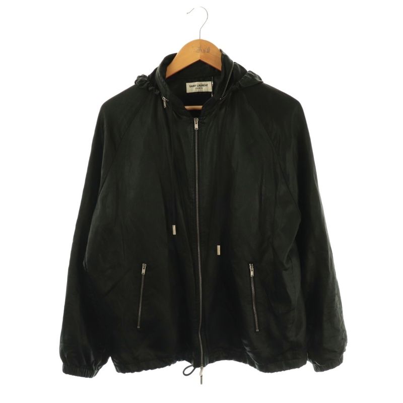 Saint Laurent Paris Vaccarello Period 2way Hood Jacket Blouson Outerwear Zip Up