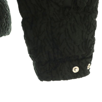 Prada Fur Down Jacket Outer Zip Up 38 Black Nr • OS