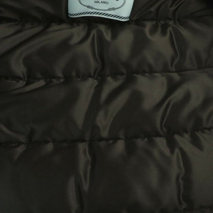 Prada Fur Down Jacket Outer Zip Up 38 Black Nr • OS