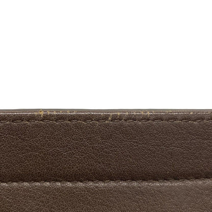 Gucci Handbag Excellent Condition Bambooguccissima 355772 Dark Brown Leather