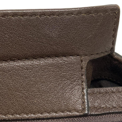 Gucci Handbag Excellent Condition Bambooguccissima 355772 Dark Brown Leather