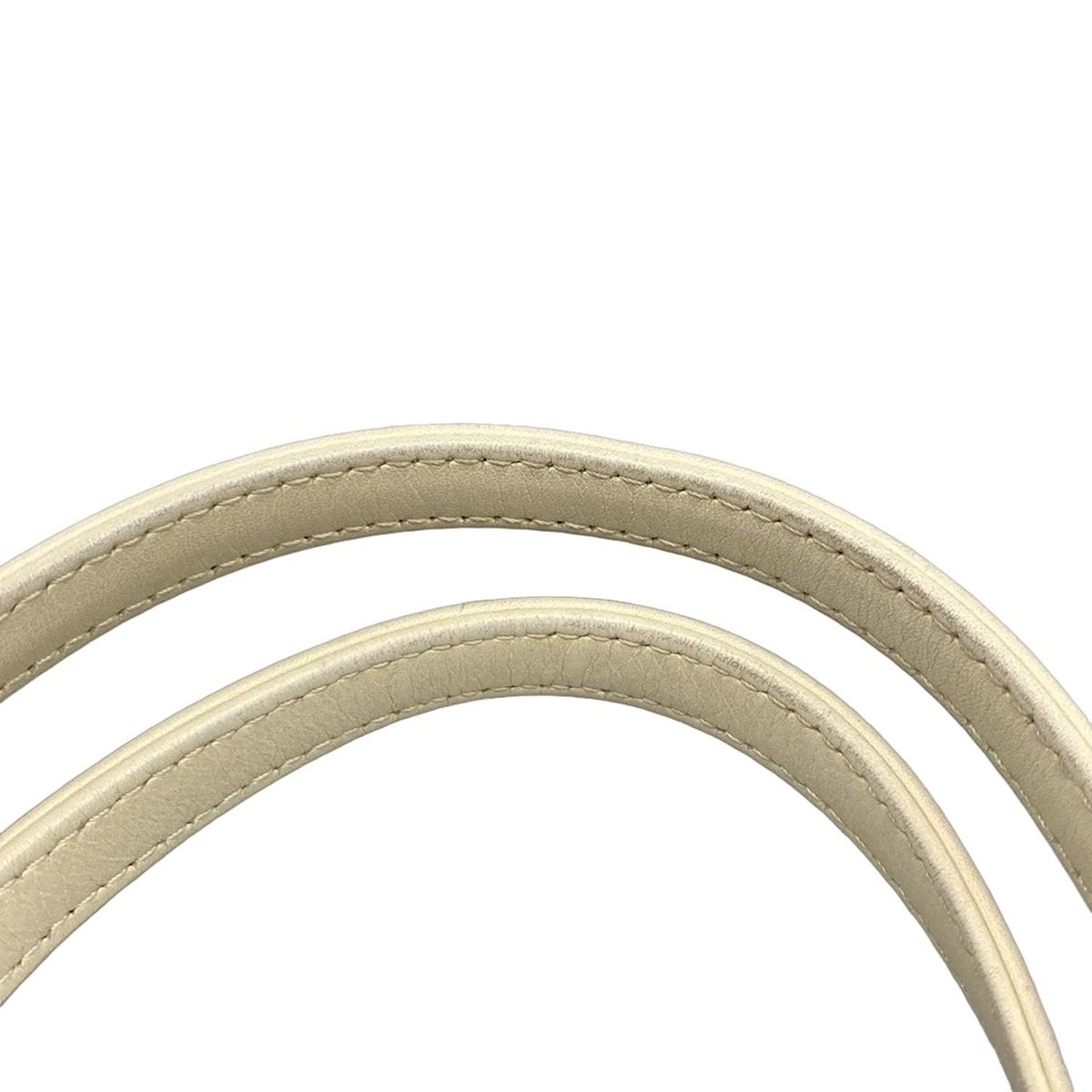 Chanel Tote Bag Deauville Line MM Pink X White Silver Hardware / Chain Shoulder