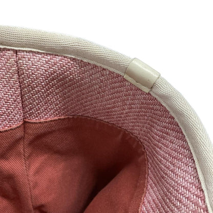 Chanel Tote Bag Deauville Line MM Pink X White Silver Hardware / Chain Shoulder